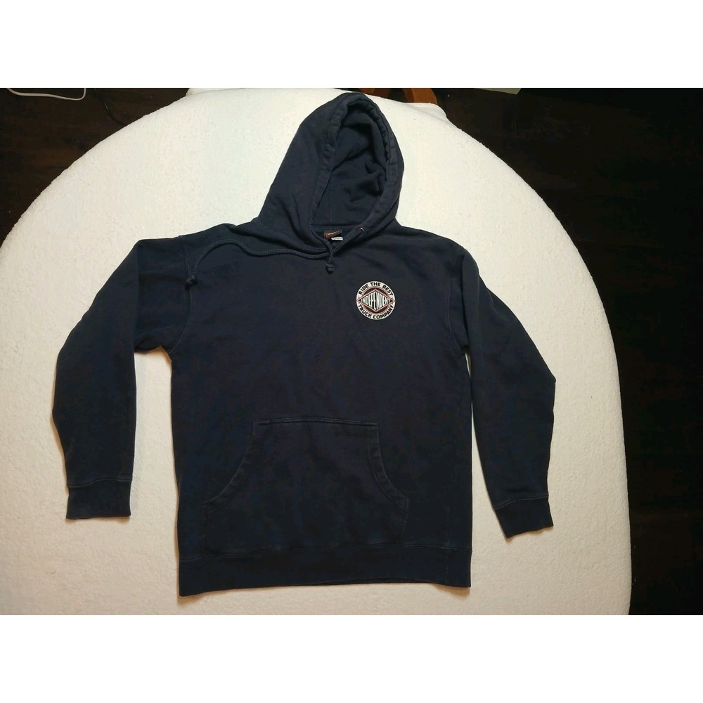 Vintage Independent Trucks Co Skateboarding Hoodie Sweatshirt Size Medium, Black